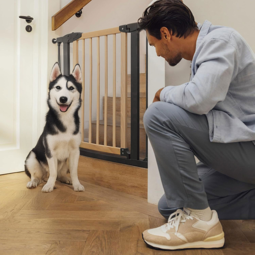 Homelux Balustradă de siguranță 74-80 cm pentru scări și uși din metal și lemn Mobalis Homvera