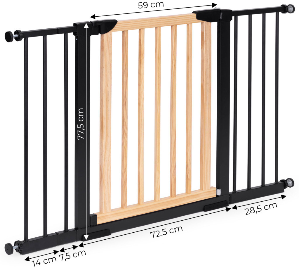 Homelux Șină de siguranță 74-130 cm pentru scări și uși din metal și lemn Mobalis Homvera