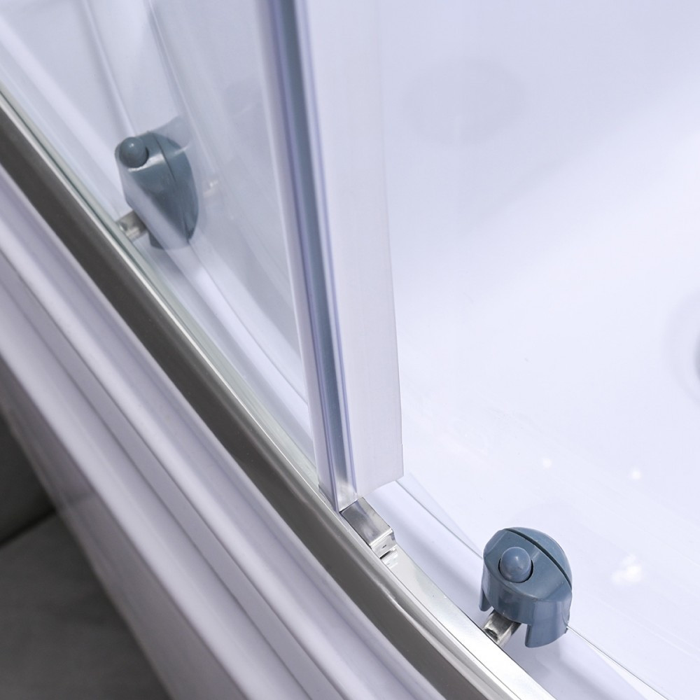 Leziter Cabina de dus Karolino 80x80 cm cu tava adanca alba Mobalis Homvera