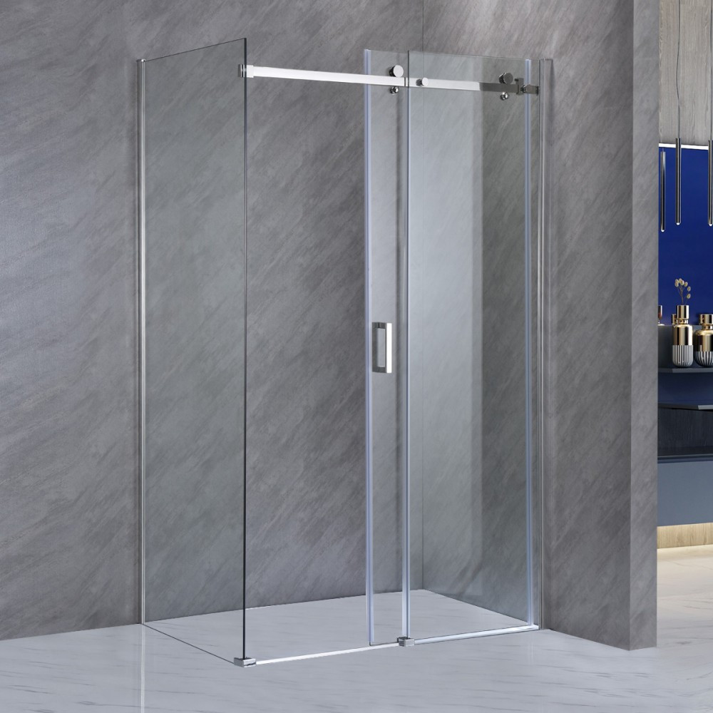 Leziter Cabină de duș asimetrică Bold-in 80x100 cm fără cădiță de duș Mobalis Homvera