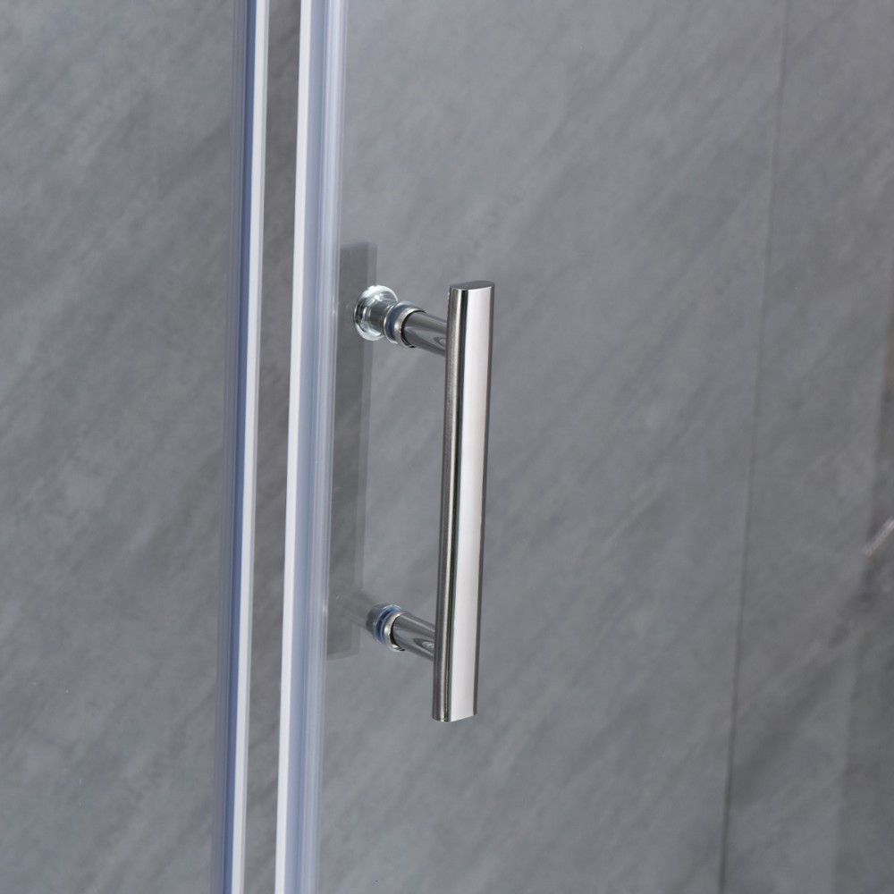 Leziter Cabină de duș asimetrică Galatro 80x100 cm fără cădiță de duș Mobalis Homvera