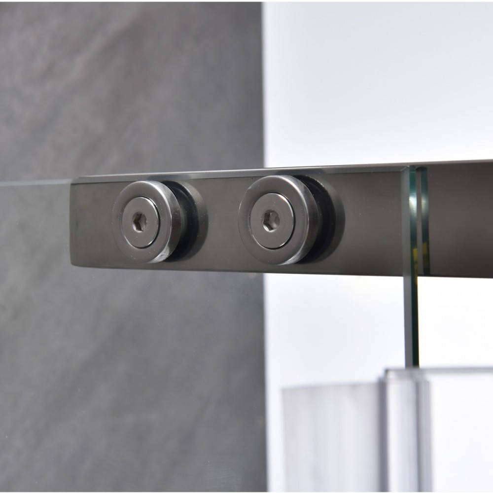 Leziter Cabină de duș asimetrică Galatro 80x100 cm fără cădiță de duș Mobalis Homvera