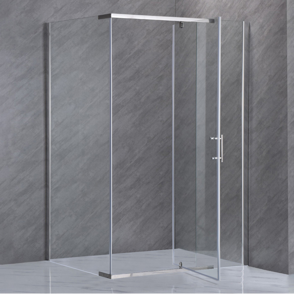 Leziter Cabină de duș asimetrică Galatro 80x120 cm fără cădiță de duș Mobalis Homvera