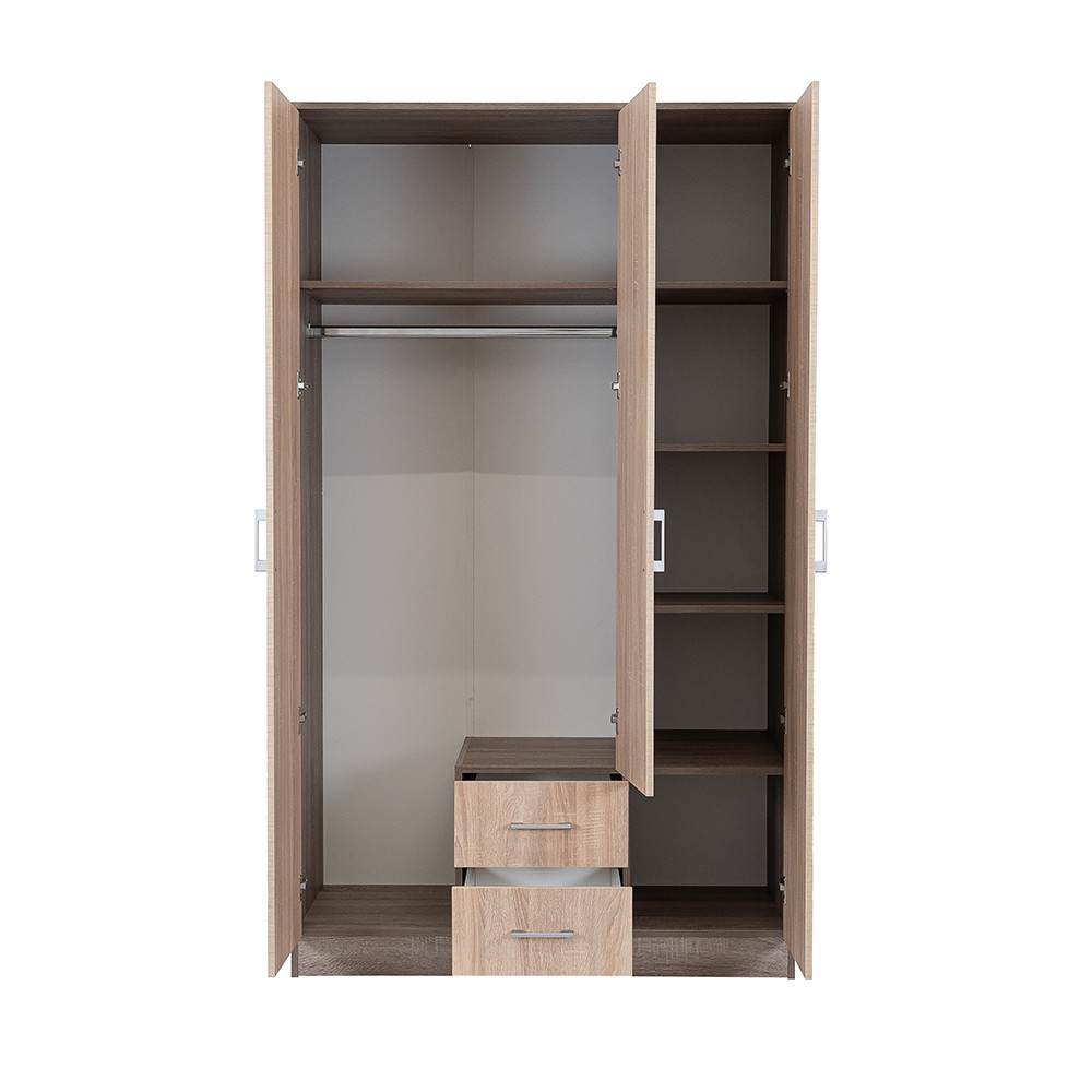 Leziter Dulap Miami 120x205 cm stejar Sonoma-stejar York Mobalis Homvera