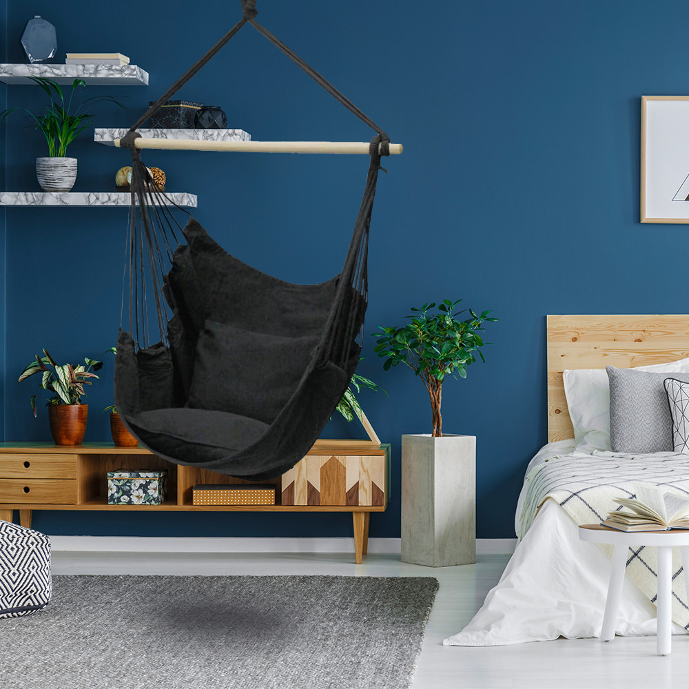 Leziter Fotoliu suspendat Puerto negru Mobalis Homvera