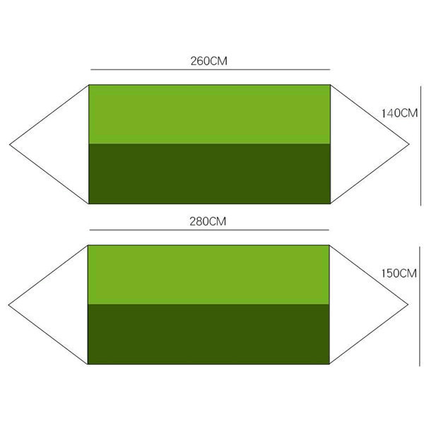 Leziter Hamac ultraușor Restry cu plasă Mobalis Homvera