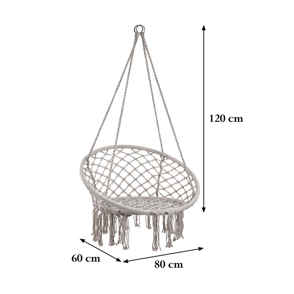 Leziter Scaun suspendat Cardenas gri Mobalis Homvera