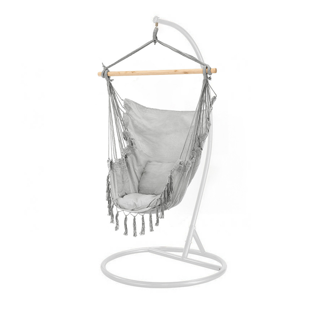 Leziter Scaun suspendat Puerto cu suport gri-alb Mobalis Homvera