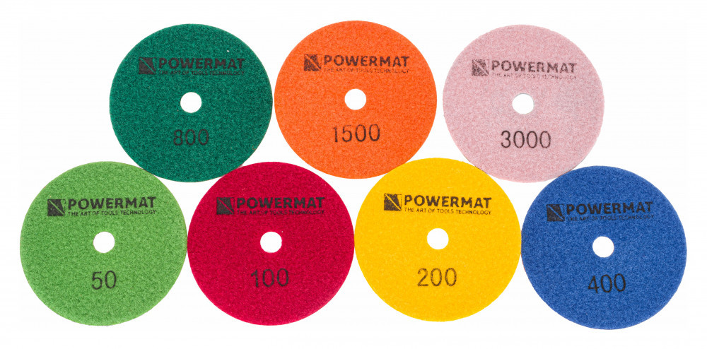 Powermat Set de discuri abrazive diamantate PM-DPP-100TM Mobalis Homvera