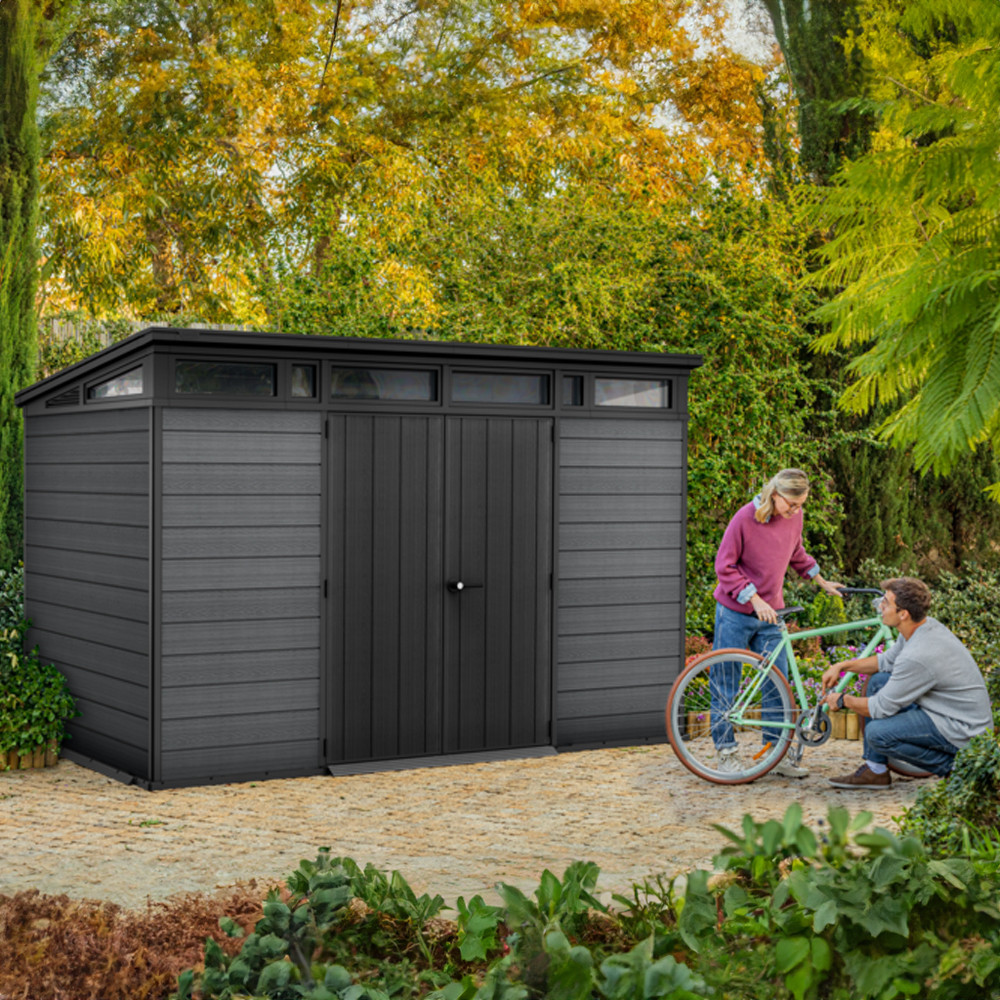 Curver Căsuță de grădină din plastic Cortina 2.0 11x7 gri Mobalis Homvera