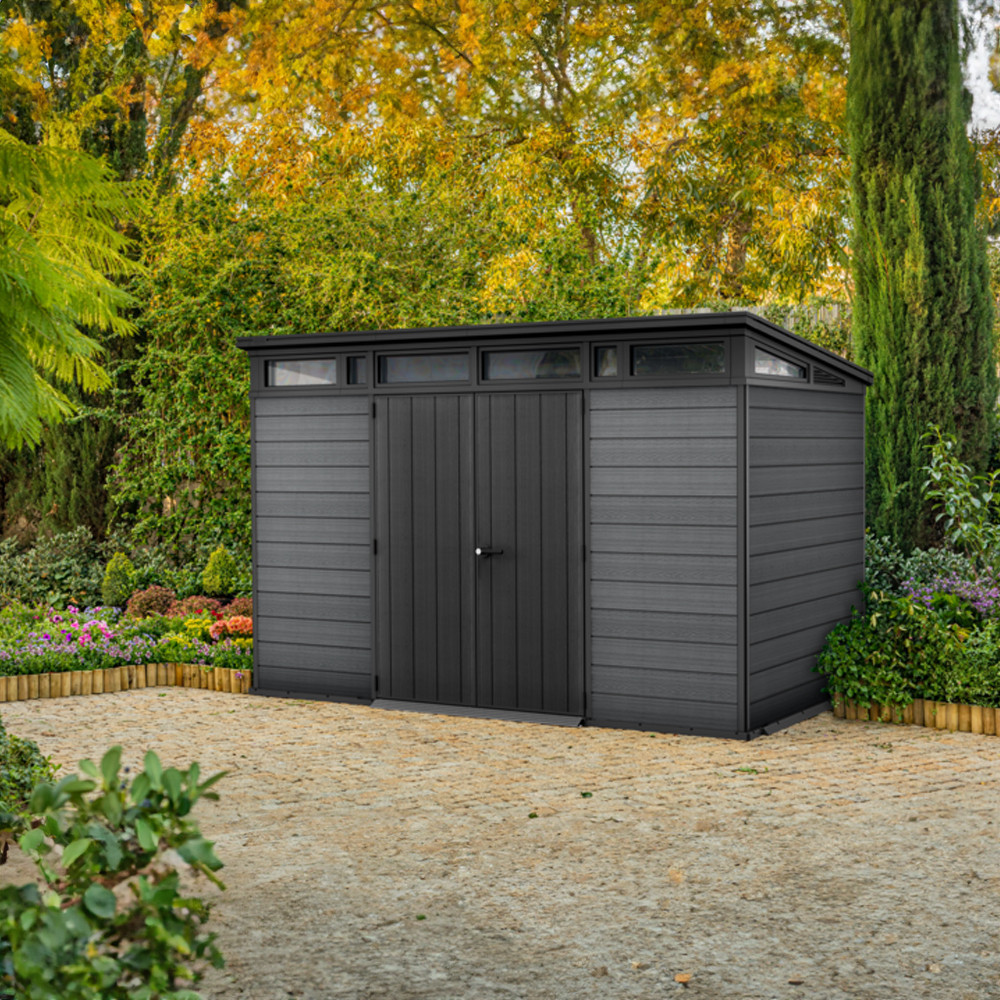 Curver Căsuță de grădină din plastic Cortina 2.0 11x7 gri Mobalis Homvera