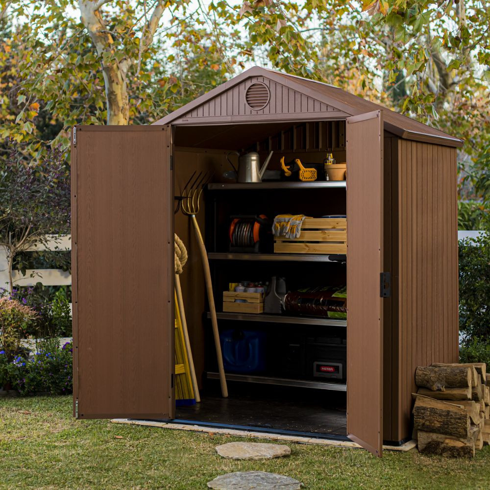 Curver Căsuță de grădină din plastic Darwin 6x4 Mobalis Homvera