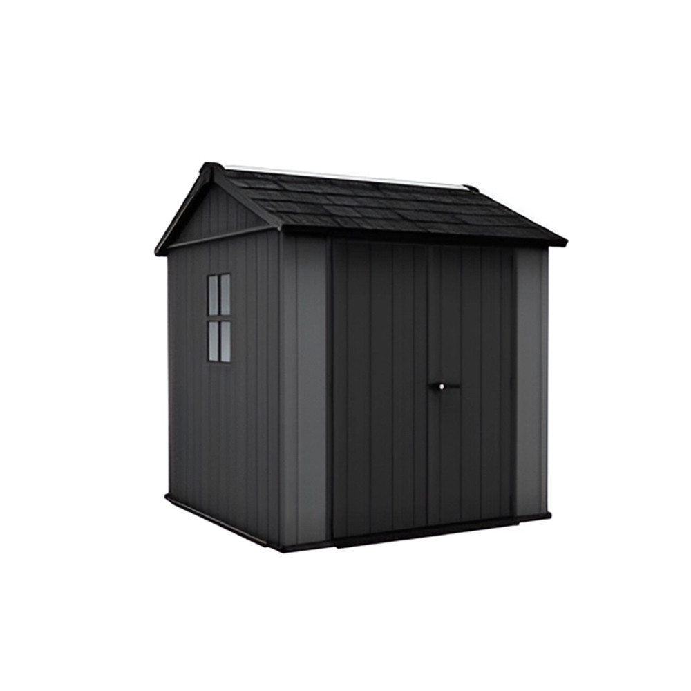 Curver Căsuță de grădină din plastic Newton 2.0 7x7.5 gri Mobalis Homvera