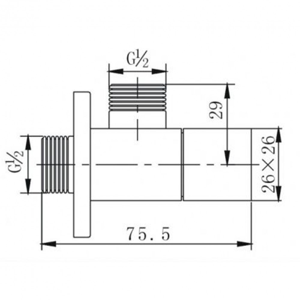 Kerra Robinet unghiular ZKSS1/2x1/2, nichel periat Mobalis Homvera