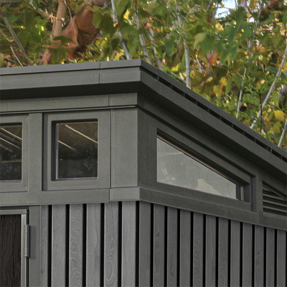 Curver Căsuță de grădină din plastic Signature PENT 11x7, gri venețian Mobalis Homvera