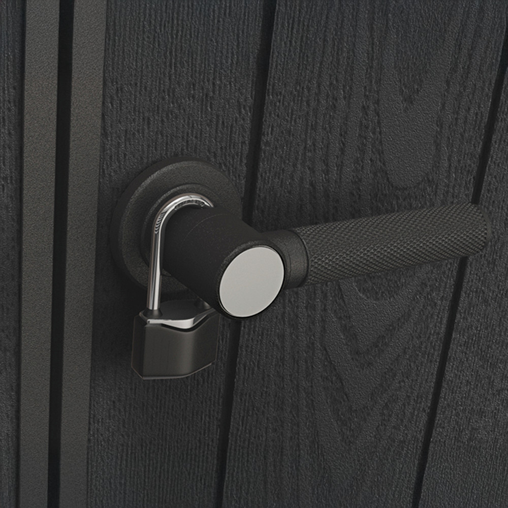 Curver Căsuță de grădină din plastic Signature PENT 9x7, gri venețian Mobalis Homvera