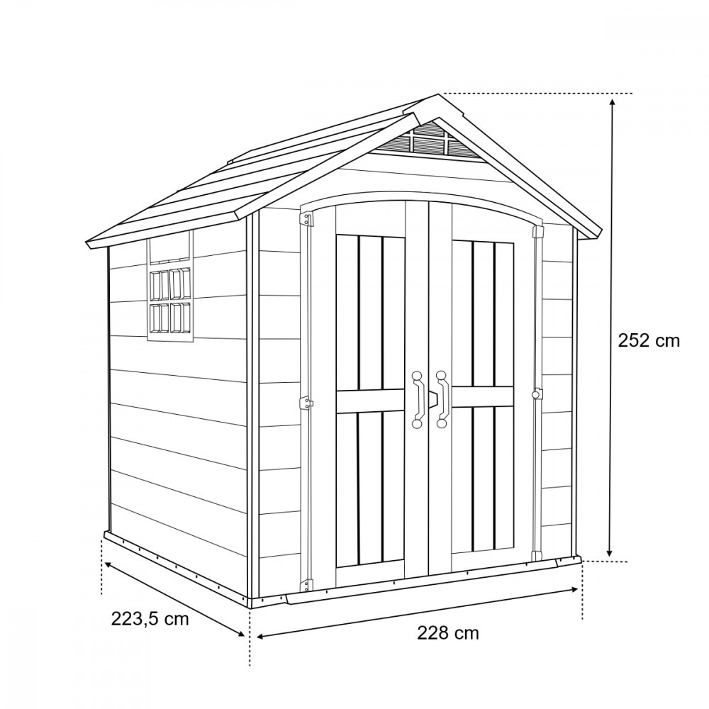 Curver Șopron pentru unelte de grădină Premier 757 Mobalis Homvera