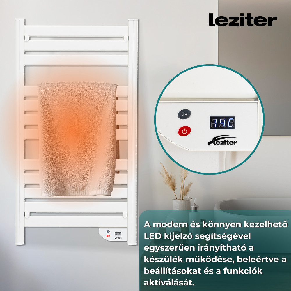 Leziter Radiator electric pentru prosoape 500W Mobalis Homvera