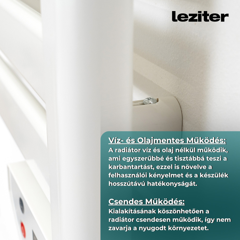 Leziter Radiator electric pentru prosoape 500W Mobalis Homvera