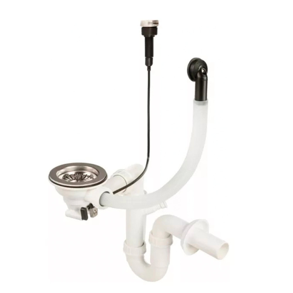 Leziter Sifon pentru chiuvetă cu 1 cuvă și scurgere automată Mobalis Homvera