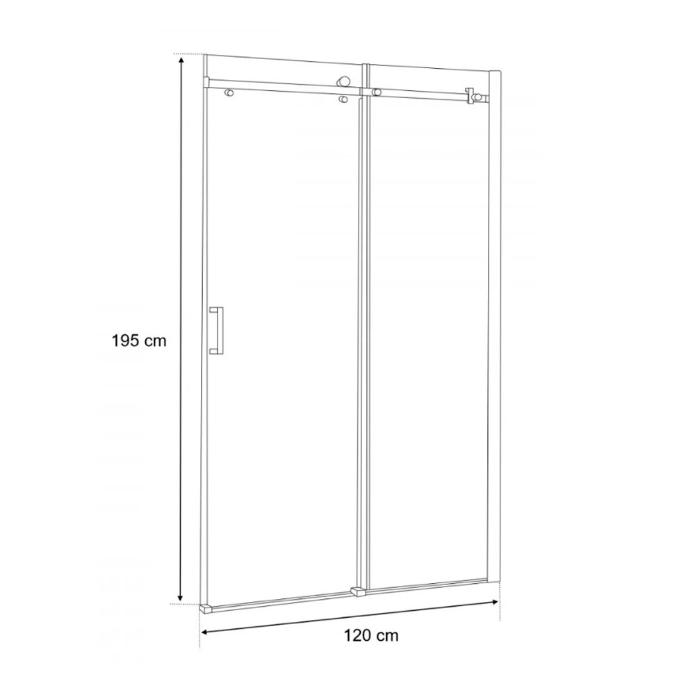 Leziter Ușă de duș tip rulou Bold 120x195 cm Mobalis Homvera