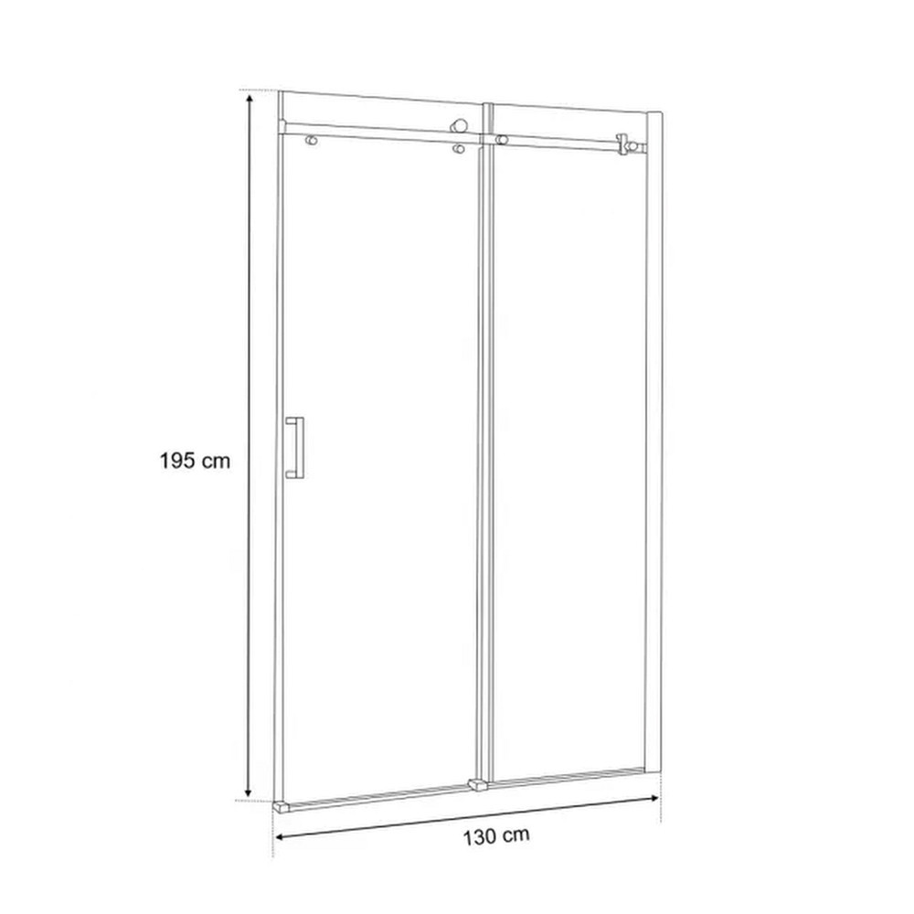 Leziter Ușă de duș tip rulou Bold 130x195 cm Mobalis Homvera