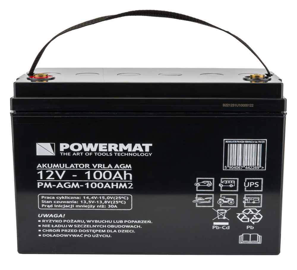 Powermat Baterie PM-AGM-100AHM2 Mobalis Homvera