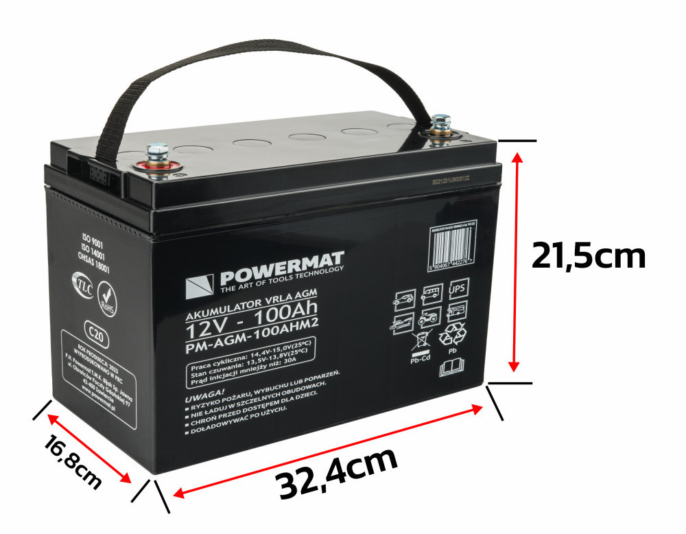 Powermat Baterie PM-AGM-100AHM2 Mobalis Homvera