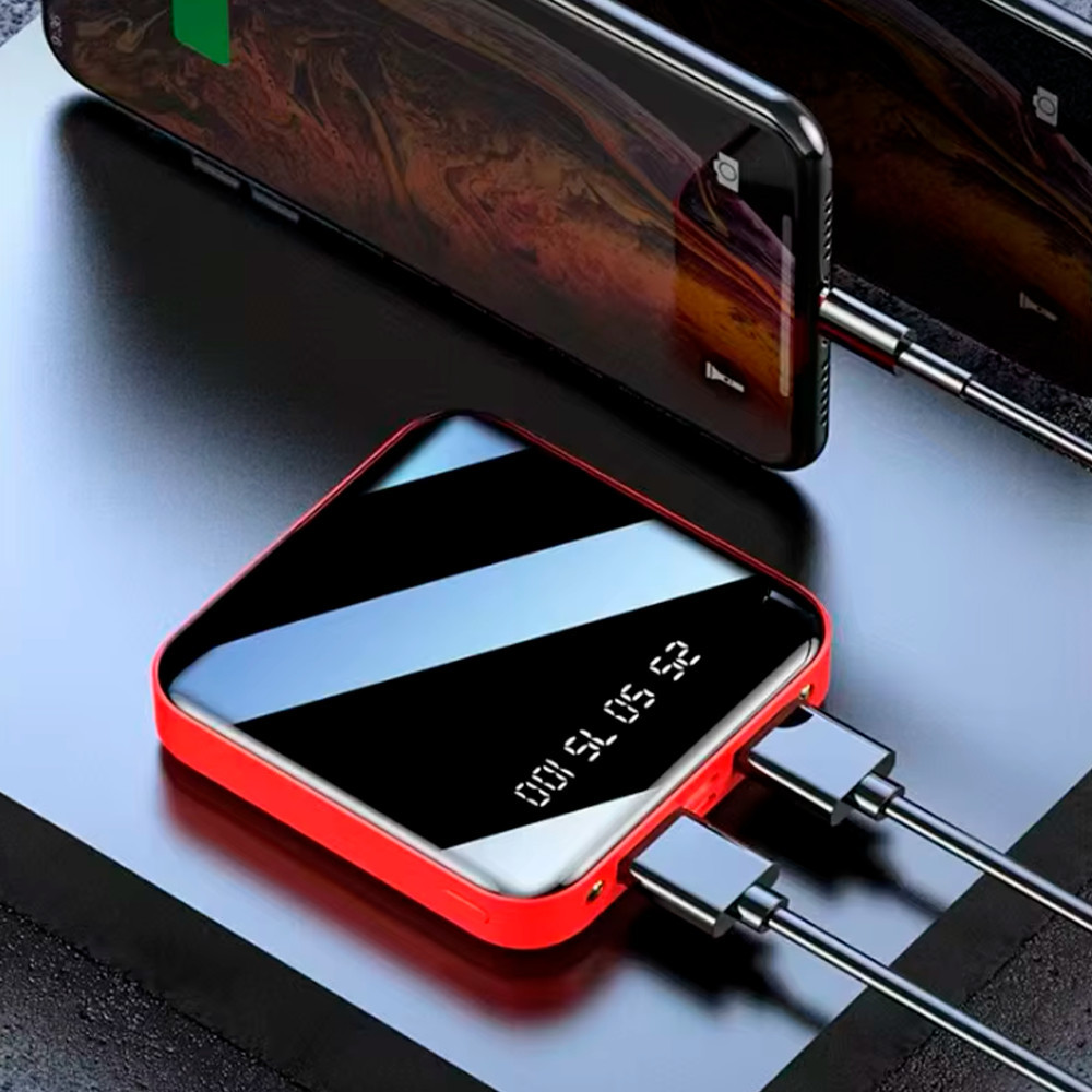 Leziter Baterie externă 5000 mAH 2A 10W roșie Mobalis Homvera