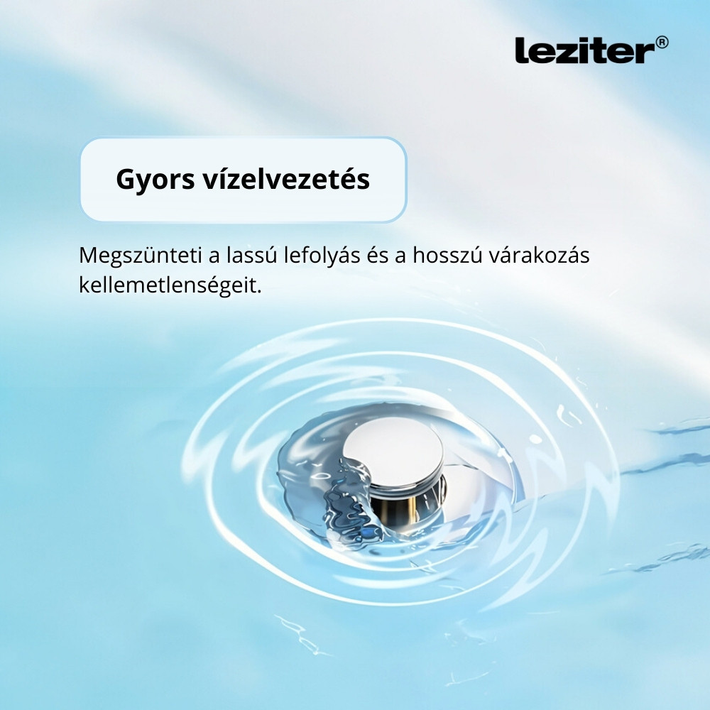 Leziter Dop de scurgere cu filtru din oțel inoxidabil 80 mm Mobalis Homvera