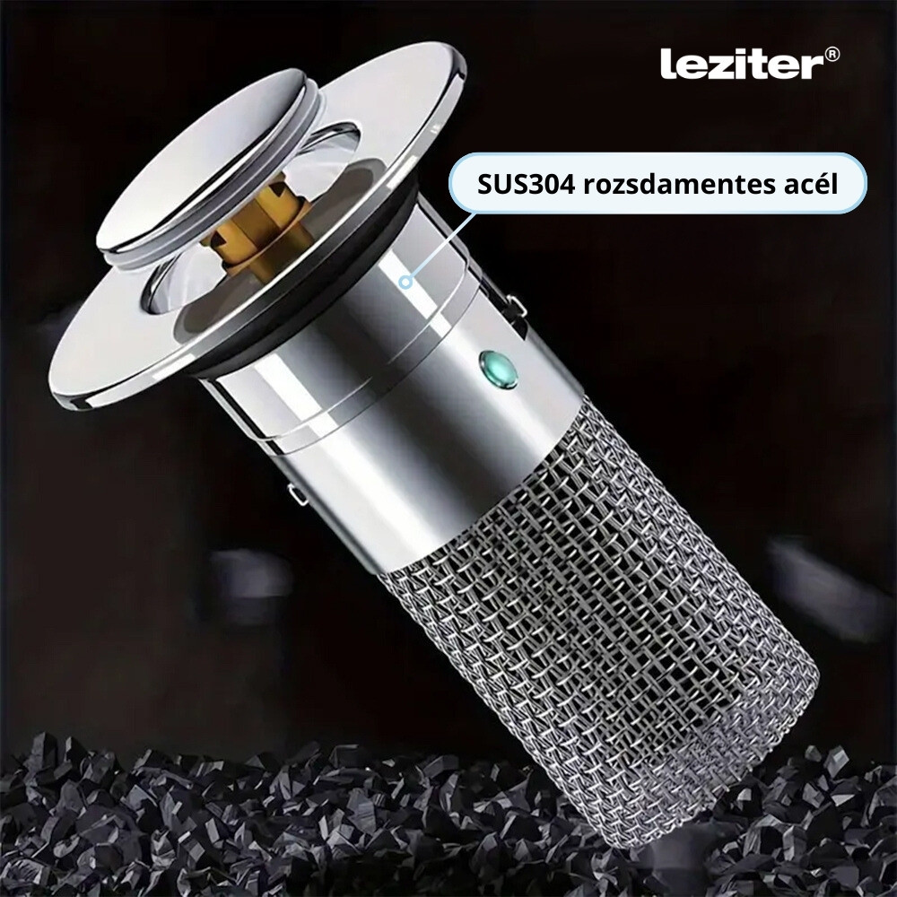 Leziter Dop de scurgere cu filtru din oțel inoxidabil 80 mm Mobalis Homvera