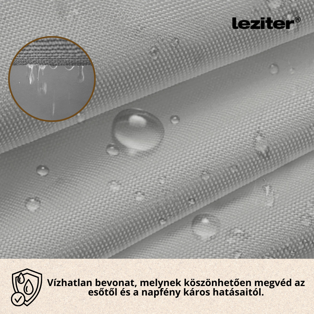 Leziter Jaluzea de balcon, paravan de intimitate 5 m gri Mobalis Homvera