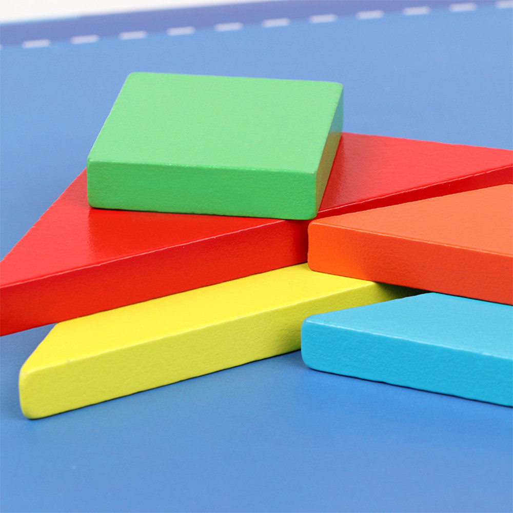 Leziter Jucărie magnetică din lemn tangram Mobalis Homvera