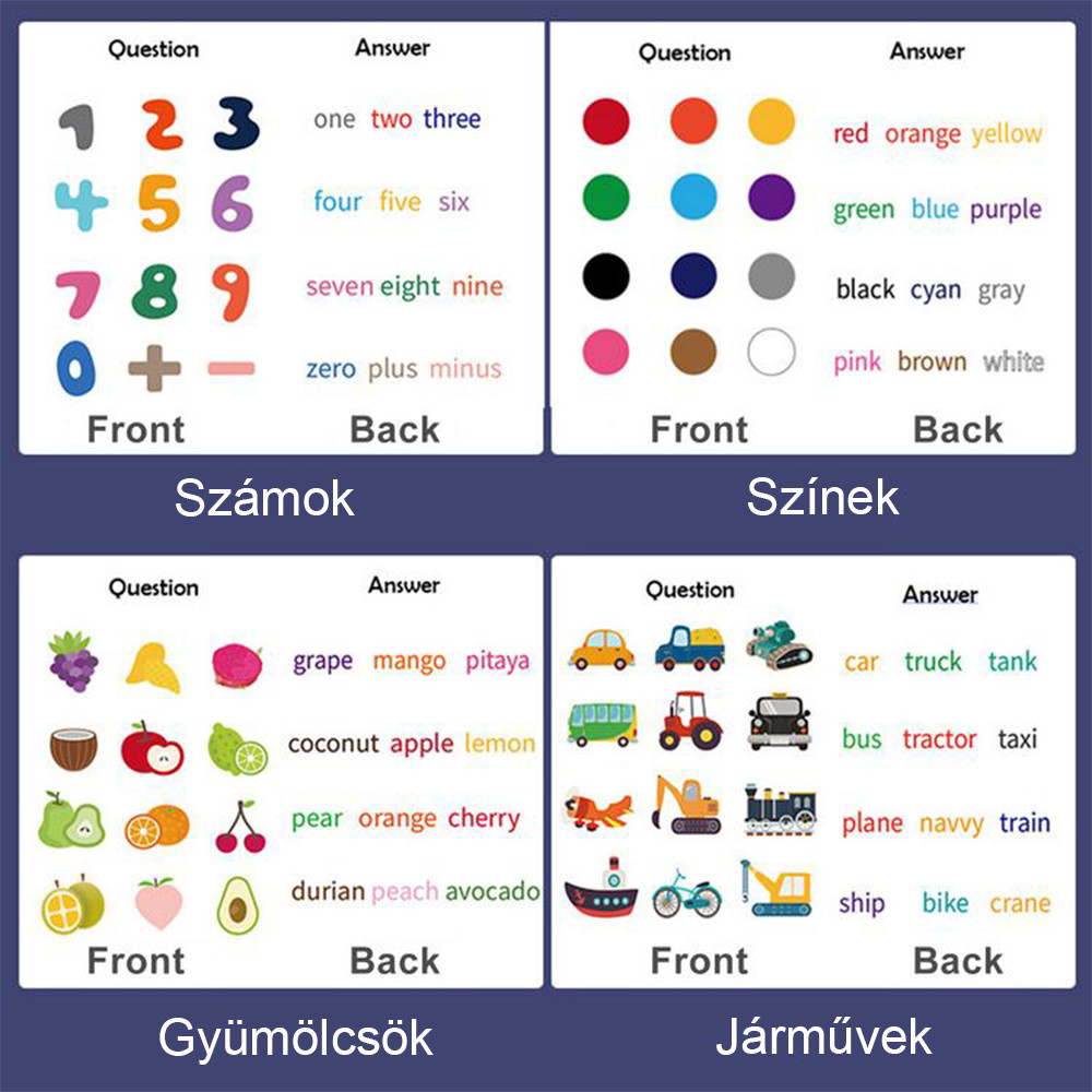 Leziter Jucărie magnetică pentru învățarea limbii engleze Mobalis Homvera