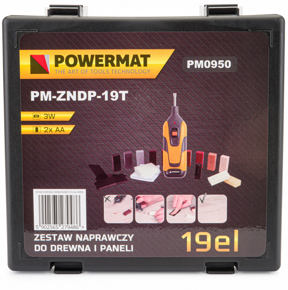 Powermat Kit de reparații pentru lemn PM-ZNDP-19T Mobalis Homvera