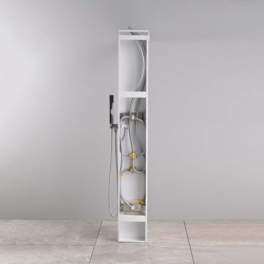 Leziter Panou de duș cu hidromasaj Malaga White Mobalis Homvera