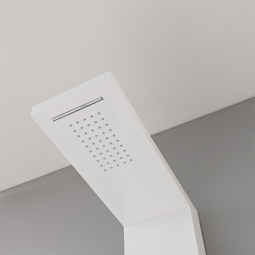 Leziter Panou de duș cu hidromasaj Malaga White Mobalis Homvera