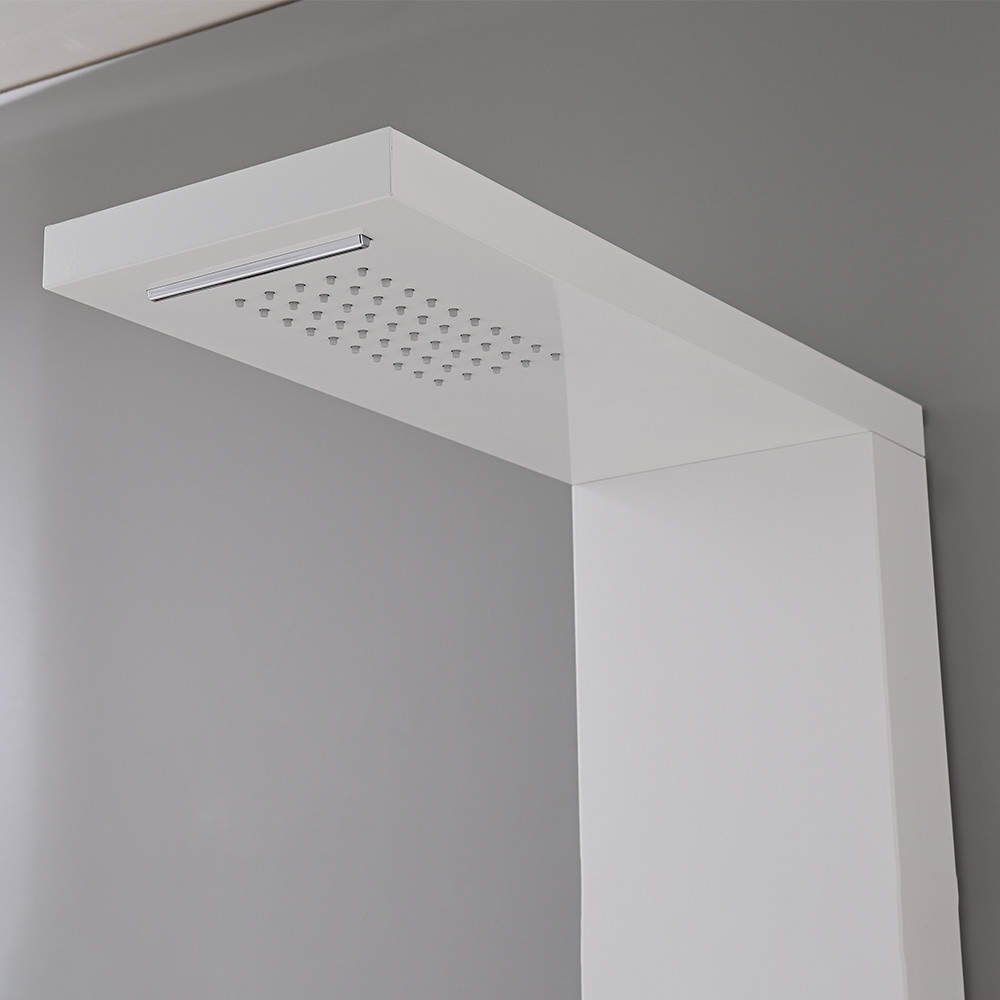 Leziter Panou de duș cu hidromasaj Malaga White Mobalis Homvera