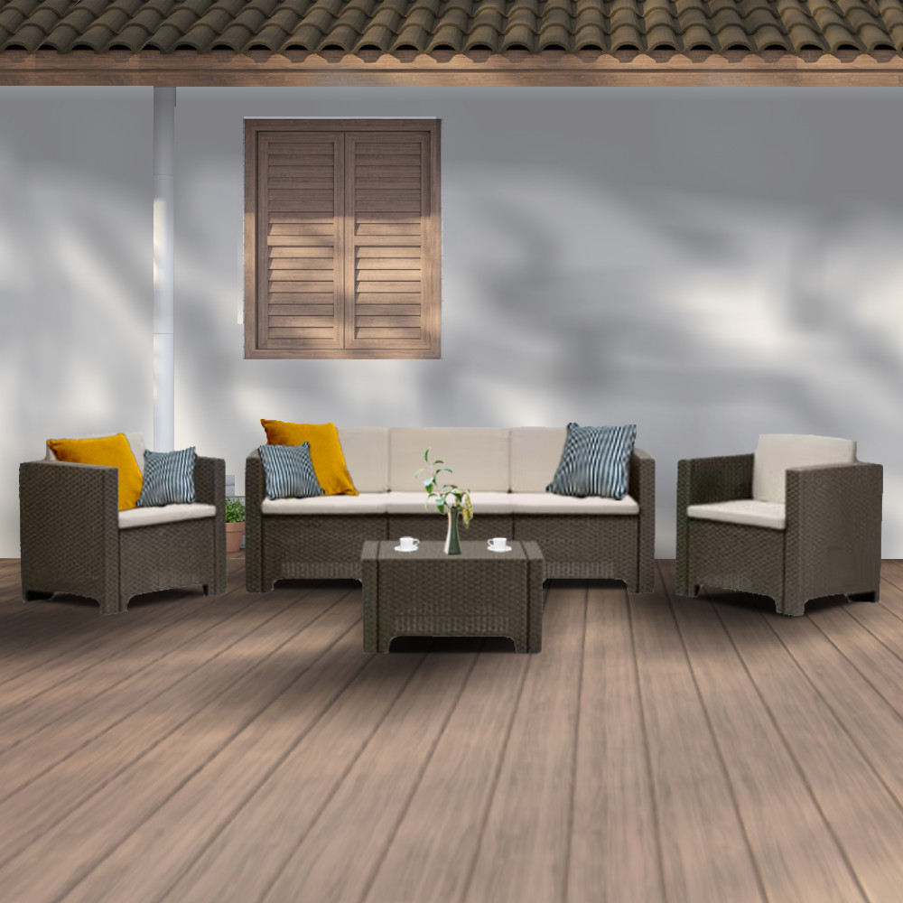 Leziter Set de mobilier de grădină City cu 5 locuri Mobalis Homvera
