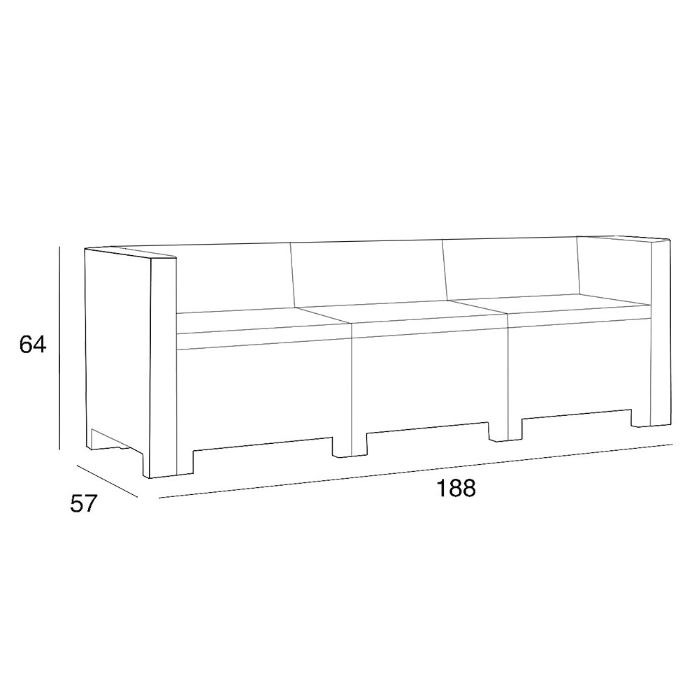 Leziter Set de mobilier de grădină City cu 5 locuri Mobalis Homvera