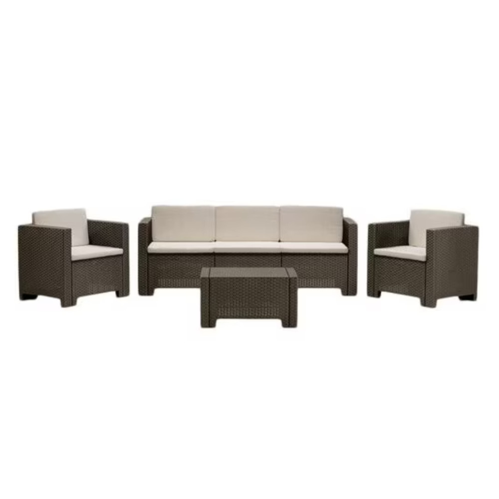 Leziter Set de mobilier de grădină City cu 5 locuri Mobalis Homvera