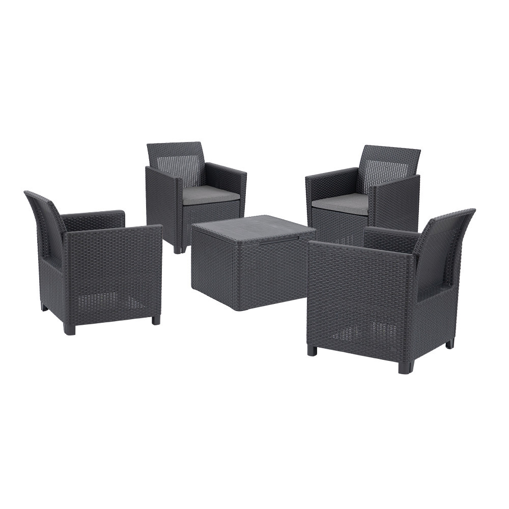 Curver Set de mobilier de grădină Claire II cu 4 locuri Mobalis Homvera