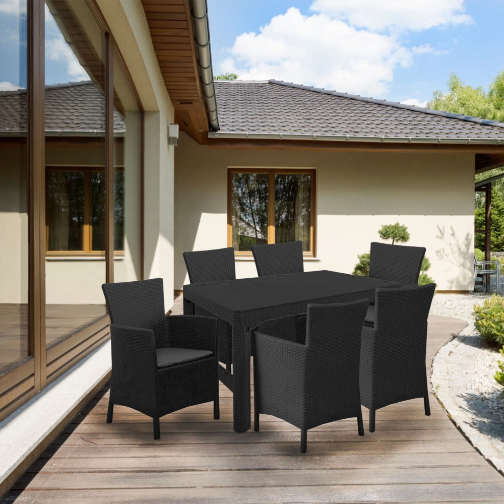 Curver Set de mobilier de grădină Liowa 6 în 1 Mobalis Homvera