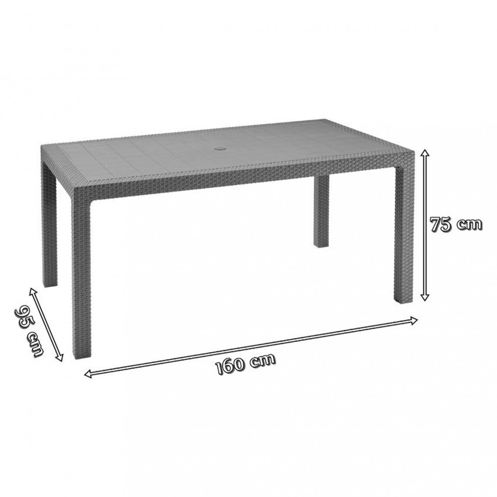 Curver Set de mobilier de grădină Meliowa pentru 6 persoane Mobalis Homvera