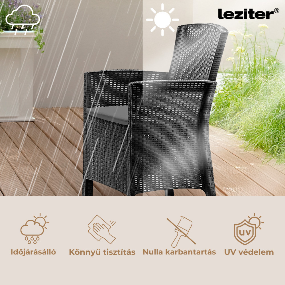 Leziter Set de mobilier de grădină Hellma 6 în 1 Mobalis Homvera