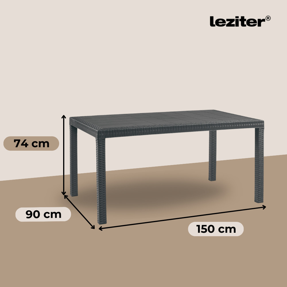 Leziter Set de mobilier de grădină Hellma 6 în 1 Mobalis Homvera