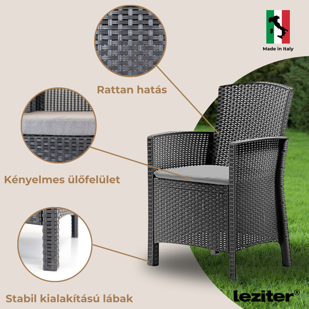Leziter Set de mobilier de grădină Hellma 6 în 1 Mobalis Homvera