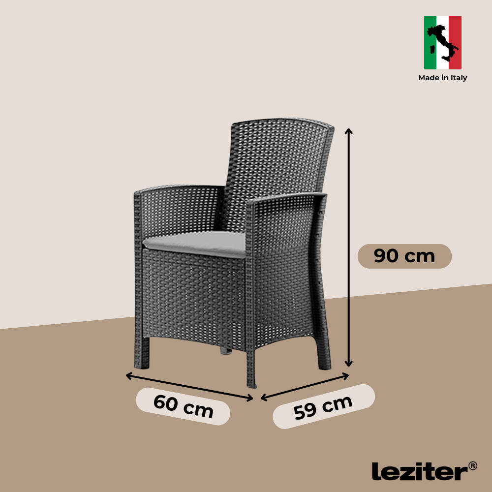 Leziter Set de mobilier de grădină Hellma 6 în 1 Mobalis Homvera