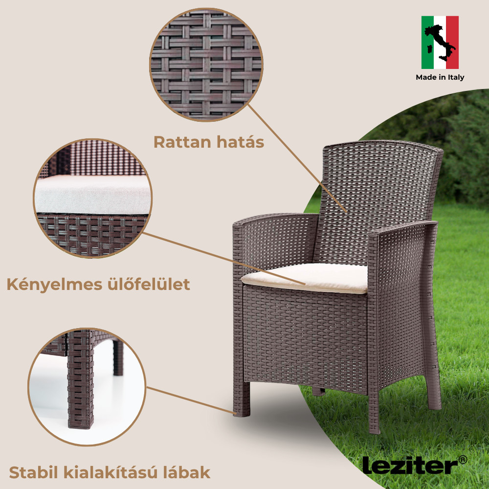 Leziter Set de mobilier de grădină Hellma 6 în 1 Mobalis Homvera