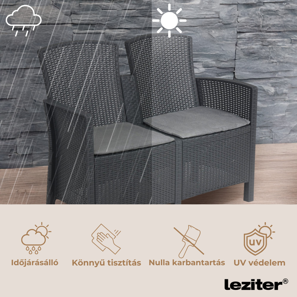 Leziter Set de mobilier de grădină Lima cu 6 locuri Mobalis Homvera